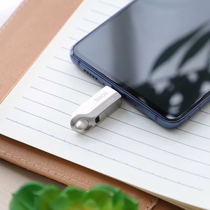 Pendrive 128GB USB 3.0 (USB A + USB C) Hoco UD8 nickel