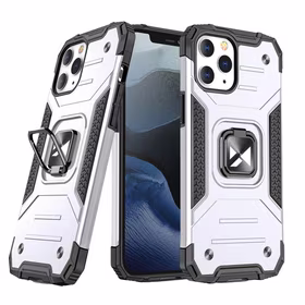 Wozinsky Ring Armor Case Kickstand Tough Rugged Cover iPhone 13 hõbedane