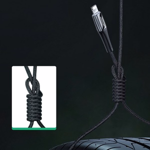 USB kaabel Joryoom S-1224K2 must Type-C / Lightning 120cm (kuni 20W)