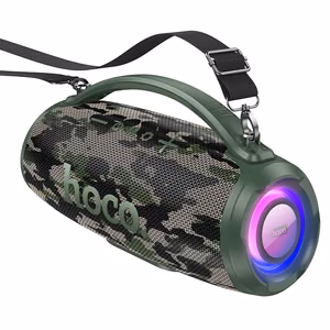 Wireless speaker LED 2 x 20W 4h Hoco HA4 camouflage roheline