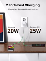 Laadija Ugreen CD294 45W GaN 2xUSB-C valge