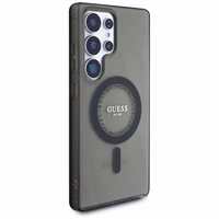 Guess Rhinestones Printed Classic Logo MagSafe Samsung Galaxy S25 Ultra ümbris must