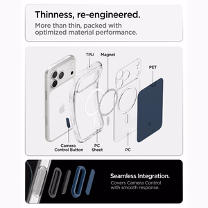 Spigen Ultra Hybrid MagSafe ümbris iPhone 18 Pro Max / 17 Pro Max jaoks, matt sinine