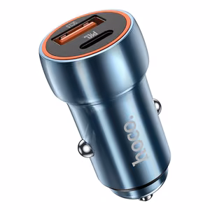 Car Laadija Hoco USB A + USB C PD QC3.0 3A 20W Z46A sapphire sinine