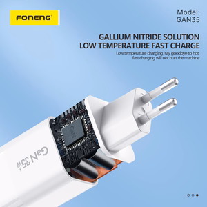 Foneng Wall laadija GAN35 GaN - 2xType C - PD 35W 3A valge