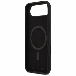 Karl Lagerfeld Silicone Karl&Choupette Ring MagSafe Ümbris jaoks iPhone 17 Air - Must