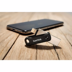 SanDisk 00183589 USB mälupulk 256 GB USB Type-A / Lightning 3.2 Gen 1 must, hõbedane