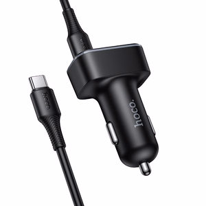autolaadija Hoco USB A + USB C PD QC3.0 48W + kaabel USB C to C Z63B must