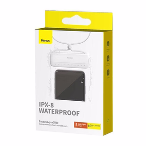 Waterproof phone ümbris Baseus AquaGlide (valge)