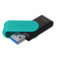 Kingston pendrive 128GB Portable USB 3.2 Gen 1 DataTraveler Exodia S (must/türkīis)