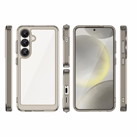 Outer Space Ümbris with Gel Frame jaoks Samsung Galaxy S25 - Clear must