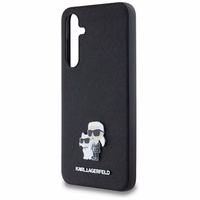 Karl Lagerfeld Saffiano Karl&Choupette Pin ümbris jaoks Samsung Galaxy A35 - must
