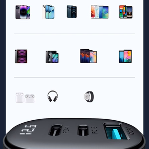 Joyroom JR-CCD04 30W 2x USB-C USB-A car Laadija with display - must