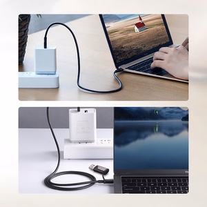 Ugreen US286 USB-C - USB-C PD QC 3A 480Mb/s 2m kaabel - must