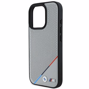 BMW M Perforated Tricolor Line MagSafe Ümbris jaoks iPhone 16 Pro - hall
