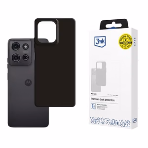 3mk Matt Ümbris jaoks Motorola Moto G75 - must