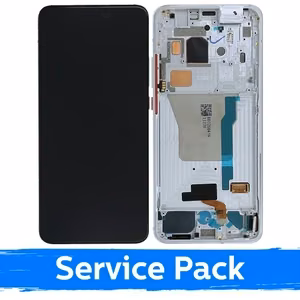 LCD ekraan ühilduv Xiaomi Poco F2 Pro raamiga / Phantom White / (Service Pack)