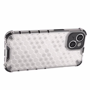 Honeycomb ümbris iPhone 14 soomustatud hübriidkate läbipaistev