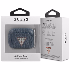 Guess GUACAPTPUJULDB AirPods Pro ümbris tumesinine/tumesinine Jeans Collection