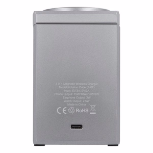 Juhtmevaba charging station Forcell 3in1 (F-06) (MagSafe) (Phone; Pods; Watch) 15W