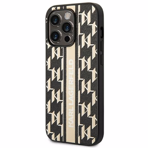 Karl Lagerfeld KLHCP14XPGKLSKW kõva ümbris iPhone 14 Pro Max 6,7" Monogram Stripe – pruun