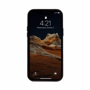 Crong Essential Cover ümbris seadmele iPhone 12 Pro Max, kunstnahast, must