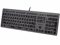 A4Tech FSTYLER FX60H (valge Backlit) keyboard USB QWERTY must, hall