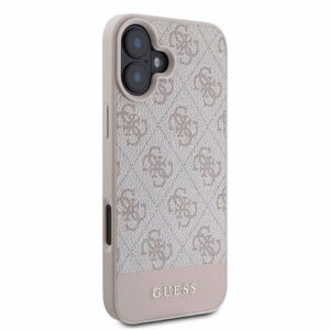 Guess 4G Bottom Stripe iPhone 16 Ümbris - Roosa