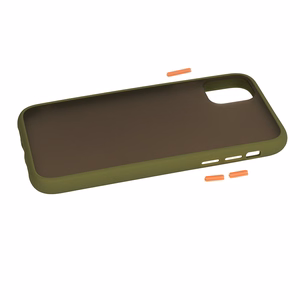 Vennus Color Button Bumper jaoks Samsung Galaxy S21 Plus Olive