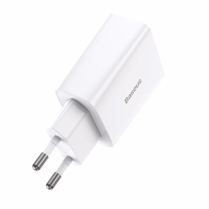 Быстрое зарядное устройство Baseus Speed Mini, USB-C, PD, 3A, 20W (белый)
