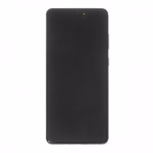 LCD ekraan ühilduv Samsung G985 S20 Plus raamiga / Cosmic Grey / (Uuendatud: Telemax) (Põlenud ikoonid valgel taustal)