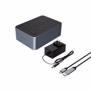 Orico 6646C3-C 4-pesaline dokkimisjaam võrguühenduseta kloonimisfunktsiooniga 2.5"/3.5" SATA HDD/SSD - hall