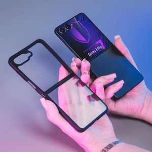 3mk Satin Armor Ümbris+ jaoks Samsung Galaxy Z Flip 7 - Läbipaistev Must