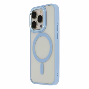 Satin Elegant Mag чехол iPhone 15 Pro Max 6,7" синий