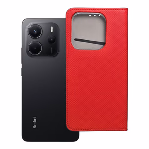 SMART Ümbris Kaaned jaoks XIAOMI Redmi Note 14 4G (GLOBAL - 163,25mm x 76,55mm x 8,16mm) punane