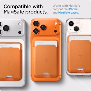 Spigen Valentinus MagSafe magnetiline telefoni kaarditasku – oranž