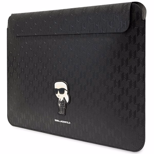 Karl Lagerfeld Saffiano Monogram Ikonik ümbris jaoks a 14" laptop - must