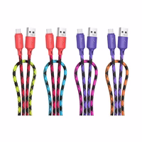 Kaabel USB A to Micro USB Hoco 2,4A 1 m X116 gradient purple