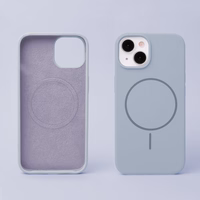 Silikoon Thin Mag ümbris for iPhone 16e / 17e helesinine