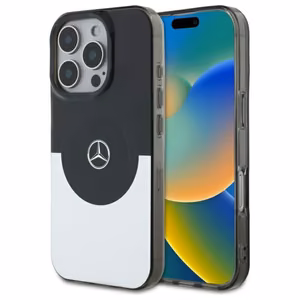 Mercedes Double Layer BiColor MagSafe ümbris jaoks iPhone 16 Pro Max - hõbedane