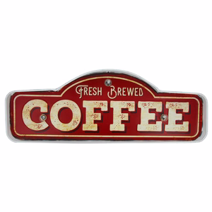 RETRO metallist silt LED Fresh Brewed Coffee Forever Light