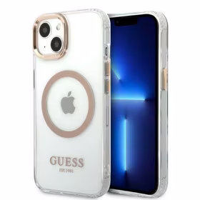 Guess GUHMP13MHTRMD iPhone 13 6.1 "kuldne / kuldne hard ümbris Metal Outline Magsafe