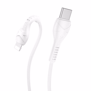 Kaabel USB C to Lightning Hoco PD 27W 1 m X37 valge