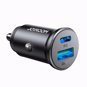 Joyroom JR-CCN05 autolaadija USB-C / USB-A 30W, must