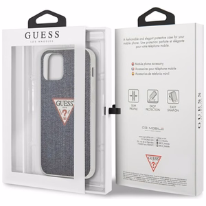 GUESS чехол для IPHONE 12 Pro Max GUHCP12LPCUJULDB (Jeans Collection) тёмно-синий