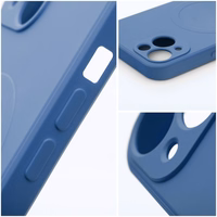 SILICONE MAG COVER Ümbris compatible with MagSafe jaoks SAMSUNG A17 sinine