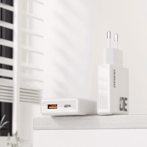 Laadija Dudao A30EUL valge 30W (1xPD / 1xQC3.0) + Type-C / Lightning kaabel