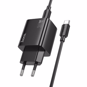 Phone Laadija Hoco 2 x USB C + 2 x USB A QC3.0 PD 3A 30W + Kaabel USB C to USB C N56 must