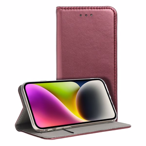 SMART MAGNETO Book Ümbris jaoks OPPO A5 4G / A5 5G burgundy