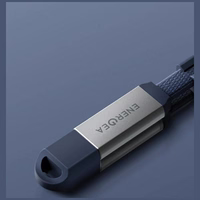 Kaabel Energea Sheath Travel 2w1 USB-C kuni USB-C/USB-A 480Mbps 60W 1.2m oranž